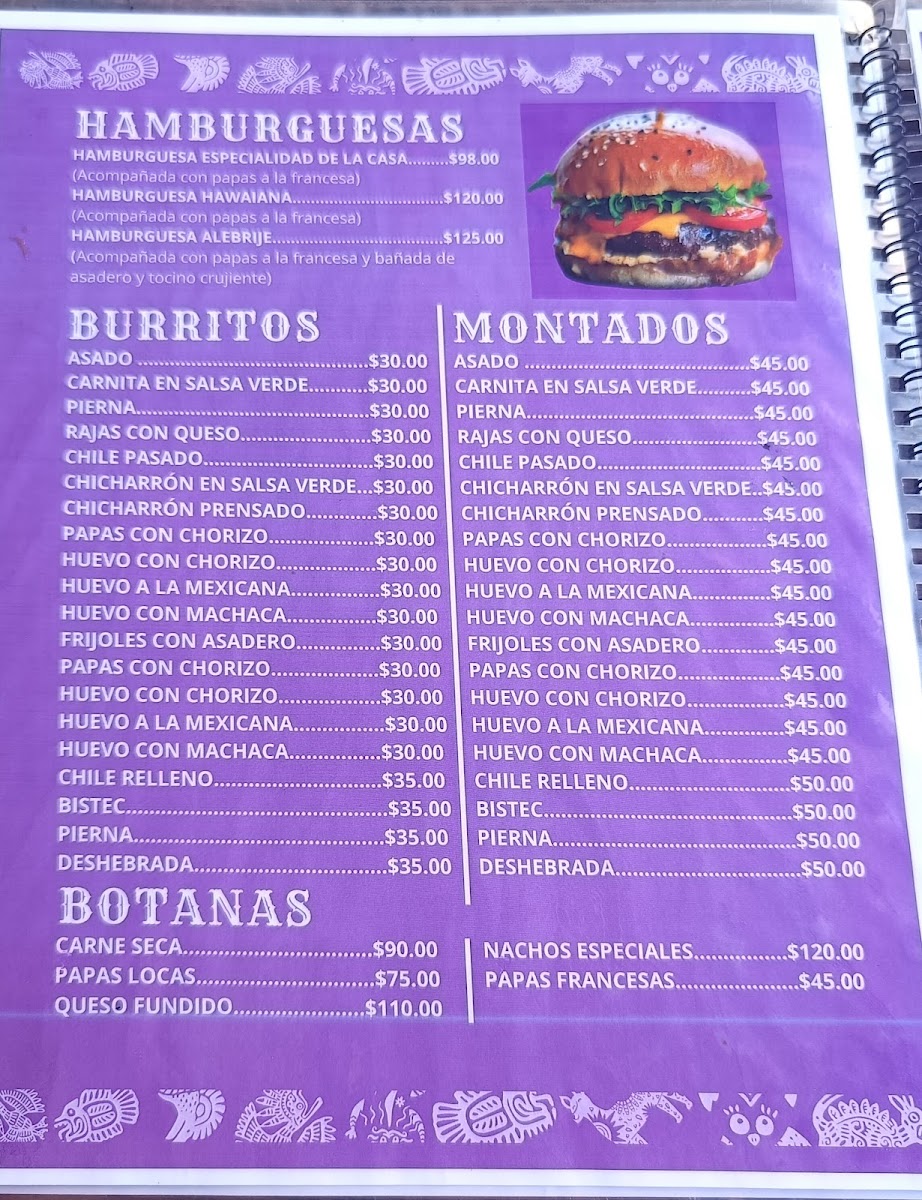 El Alebrije Chihuahua Menu - Image 1